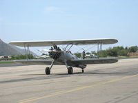 N56245 @ SZP - 1942 Boeing Stearman A75N1 (PT17), Jacobs R755-B2M 275 Hp upgrade from original 220 Hp Continental W670, taxi - by Doug Robertson