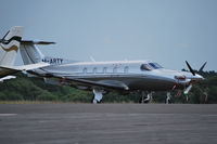 M-ARTY @ EGTF - Manx registered Pilatus PC12-47E at Fairoaks - by moxy