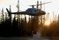 C-GIUX @ YHY - Great Slave Helicopters Aerospatiale AS350 - by Thomas Ramgraber-VAP