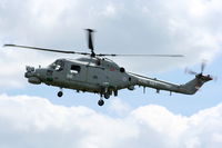 XZ697 @ EGWC - Royal Navy Lynx displaying at the Cosford Air Show - by Chris Hall