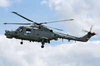 XZ697 @ EGWC - Royal Navy Lynx displaying at the Cosford Air Show - by Chris Hall