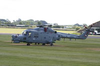 XZ697 @ EGWC - Royal Navy Lynx displaying at the Cosford Air Show - by Chris Hall