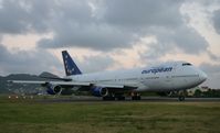 G-BDXE @ TNCM - taxing runway 10 - by daniel jef