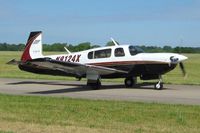 N9124X @ I74 - Arriving at the Urbana, Ohio breakfast fly-in. - by Bob Simmermon