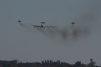 LX-N90452 @ LZPP - Overflight/flyover of NATO AWACS  Boeing  E-3A Sentry  c/n22847 in company of two MIG 29 - by Delta Kilo