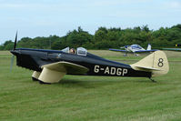 G-ADGP @ EGTB - 1935 Miles Hawk Six Visitor to 2009 AeroExpo at Wycombe Air Park - by Terry Fletcher