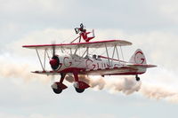 SE-BOG @ EGWC - Team Guinot Boeing Stearman displaying at the Cosford Air Show - by Chris Hall