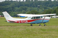 G-BYEM @ EGTB - Resident Cessna  at Booker - by Terry Fletcher