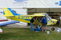 G-SPDY @ EGTB - exhibited at 2009 AeroExpo at Wycombe Air Park - by Terry Fletcher