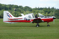 G-BZMD @ EGTB - XX534 Bulldog - Visitor to 2009 AeroExpo at Wycombe Air Park - by Terry Fletcher