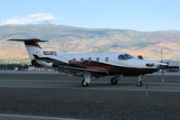 N219PC @ KRNO - Taxiing down Charlie taxiway for an early morning departure from KRNO's runway 16L - by Gary Schenauer