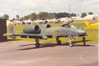 80-0168 @ EGVA - A-10A Thunderbolt, callsign Bison 95, of 92nd Tactical Fighter Squadron/81st Tactical Fighter Wing at the 1991 Intnl Air Tattoo at RAF Fairford. - by Peter Nicholson
