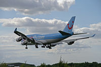 F-HSEX @ EGHH - 1st 747-400 to land at Bournemouth