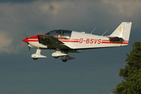 G-BSVS @ EGTH - 41. G-BSVS departing Shuttleworth Collection Evening Air Display, June 2009.