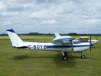 G-BOYB @ EGSP - Cessna 152 based at Sibson