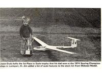 N1124W - U.S. National 1974 Model Winner - Radio Controlled - by Jim Duda