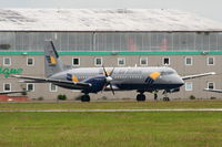 LX-WAT @ EGBE - West Air Europe, Previous ID's: SE-MAO, G-BTPD - by Chris Hall