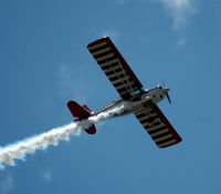 N234HB @ OLM - smoke on