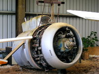 C-FDFC @ EGTN - Bristol Hercules 734 14-cylinder radial from Bristol 170 Freighter which crashed on take off from Enstone Airfield on July 18, 1996 - by Chris Hall