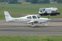 N821CC @ EGBJ - Cirrus SR22 at Staverton - by Terry Fletcher