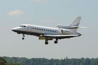 EC-JVR @ EGGW - Spanish Falcon landing at Luton - by Terry Fletcher