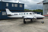 N3HK @ EGSX - Cessna 340 at North Weald on 2009 Air Britain Fly-in Day 1 - by Terry Fletcher