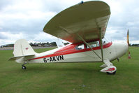 G-AKVN @ EGSX - Aeronca 11AC at North Weald on 2009 Air Britain Fly-in Day 1 - by Terry Fletcher