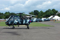 G-KAXT @ EGSX - Westland Wasp at North Weald on 2009 Air Britain Fly-in Day 1
