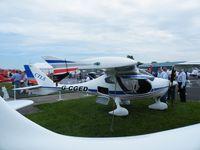 G-CGED @ EGTB - Flight Design CT exhibited at Aero Expo - by Simon Palmer