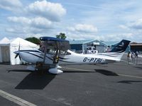 G-PTRI @ EGTB - Cessna 182 Skylane exhibited at Aero Expo - by Simon Palmer