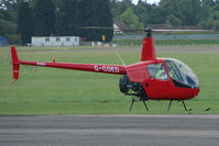 G-CDED @ EGSX - Robinson R22 Beta at North Weald on 2009 Air Britain Fly-in Day 1
