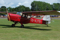 G-AJYB @ EGSX - Stampe SV4C at North Weald on 2009 Air Britain Fly-in Day 1 - by Terry Fletcher