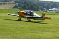 N224SX @ 2D7 - Landing on 28 at the Beach City, Ohio Father's Day fly-in.