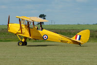 G-AOHY @ EGNW - Tiger Moth ex N6537 wears its previous marks at North Weald on 2009 Air Britain Fly-in Day 1 - by Terry Fletcher
