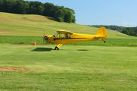 N772CV @ 2D7 - Landing on 28 at the Beach City, Ohio Father's Day fly-in.