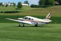 N2394M @ 2D7 - Landing on 28 at the Beach City, Ohio Father's Day fly-in. - by Bob Simmermon
