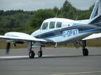 G-OPAT @ EGLK - LINEING UP ON RWY 25 FOR DEPARTURE - by BIKE PILOT