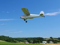 N2774N @ 2D7 - Landing on 28 at the Beach City, Ohio Father's Day fly-in.