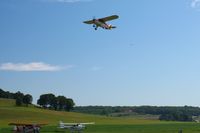 N2923P @ 2D7 - Departing 28 in a sky full up airplanes at the Beach City, Ohio Father's Day fly-in. - by Bob Simmermon