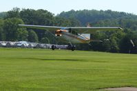 N2986K @ 2D7 - Landing on 28 at the Beach City, Ohio Father's Day fly-in.