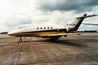 G-AXDM @ EGVA - HS.125 of Ferranti was a visitor to the 1991 Intnl Air Tattoo at RAF Fairford. - by Peter Nicholson