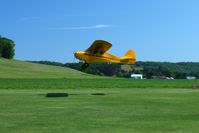 N4444H @ 2D7 - Departing 28 at the Beach City, Ohio Father's Day fly-in. - by Bob Simmermon