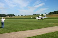 N7954Y @ 2D7 - Landing on 28 at the Beach City, Ohio Father's Day fly-in.