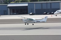 N694F @ SMO - Departing RWY 21 - by Mel II