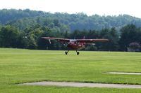 N9172K @ 2D7 - Landing on 28 at the Beach City, Ohio Father's Day fly-in.