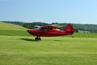 N9172K @ 2D7 - Landing on 28 at the Beach City, Ohio Father's Day fly-in.