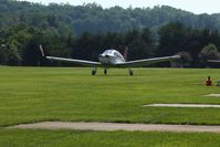 N32761 @ 2D7 - Landing on 28 at the Beach City, Ohio Father's Day fly-in. - by Bob Simmermon