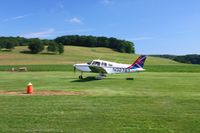 N32761 @ 2D7 - Arriving at the Father's Day fly-in; Beach City, Ohio. - by Bob Simmermon