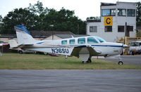 N36SU @ EGTF - RAYTHEON A36 at Fairoaks - by moxy