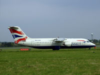 G-BZAY @ EGPH - BA RJ100 Arriving at EDI